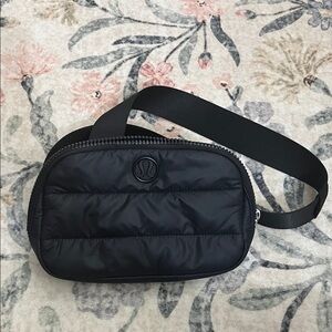Lululemon Quilted Black Shoulder Bag